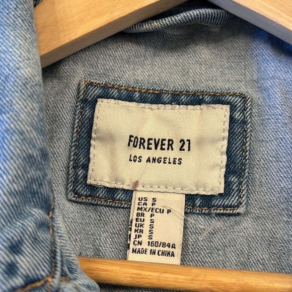 Forever 21 Y2K Distressed Denim Vest - Picture 3 of 3